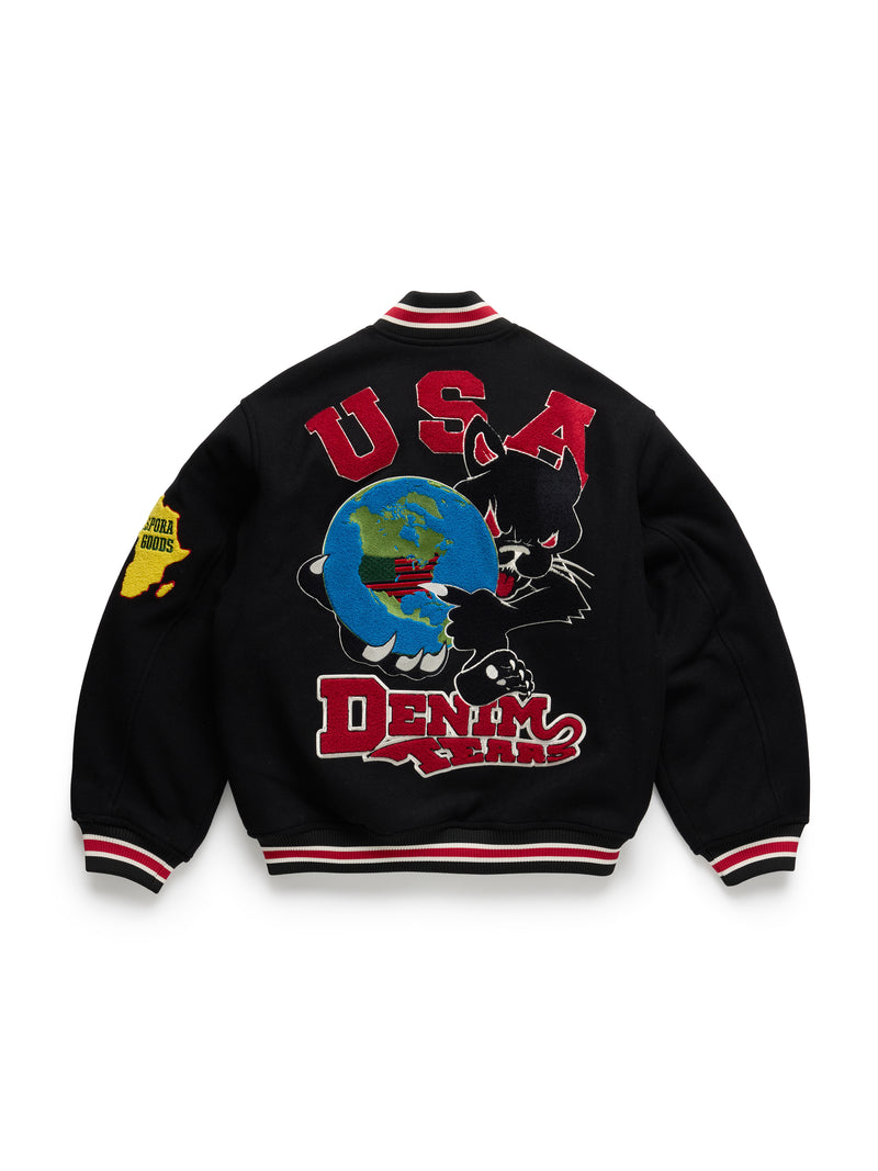 Bobby Huey Reversible Varsity Jacket Black