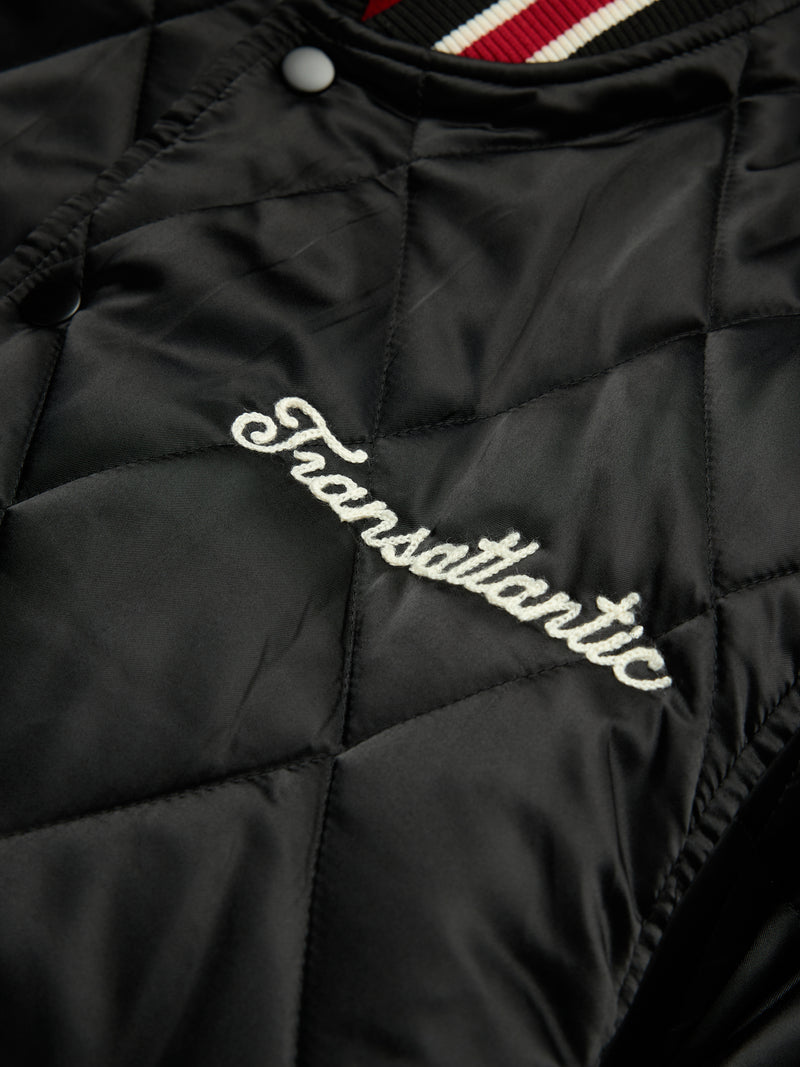 Bobby Huey Reversible Varsity Jacket Black