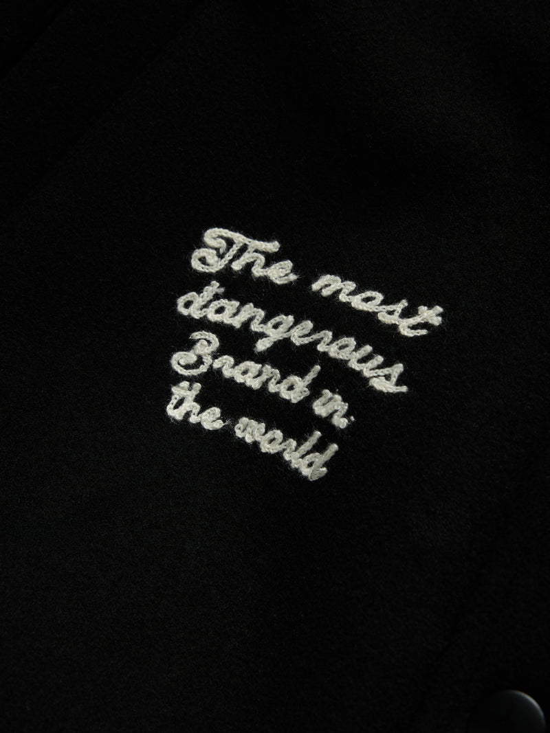 Bobby Huey Reversible Varsity Jacket Black
