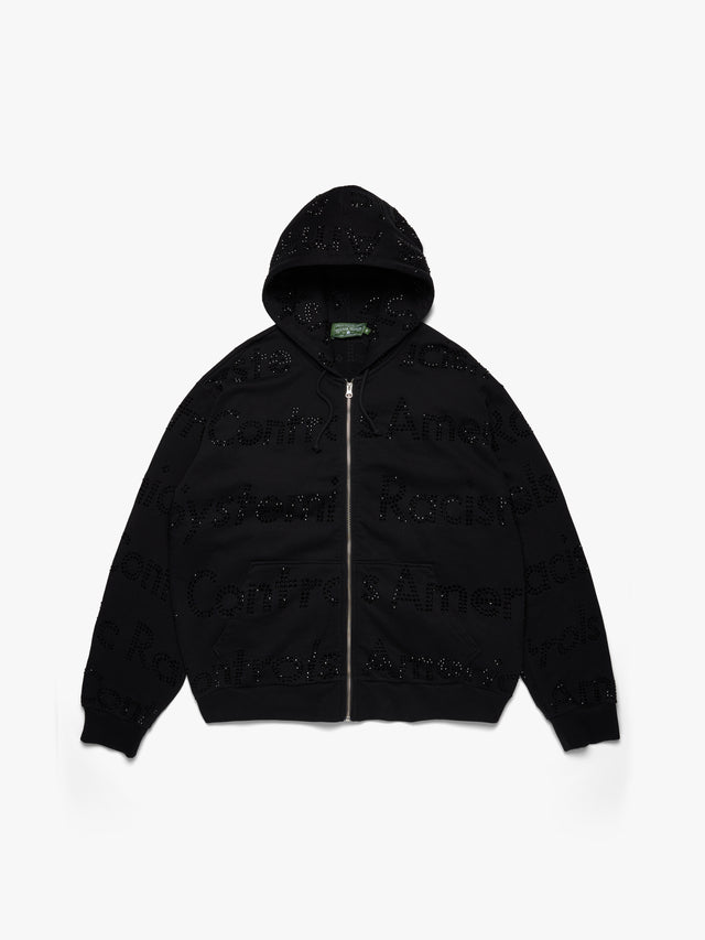 Systemic Racism Controls America Zip Hoodie Black