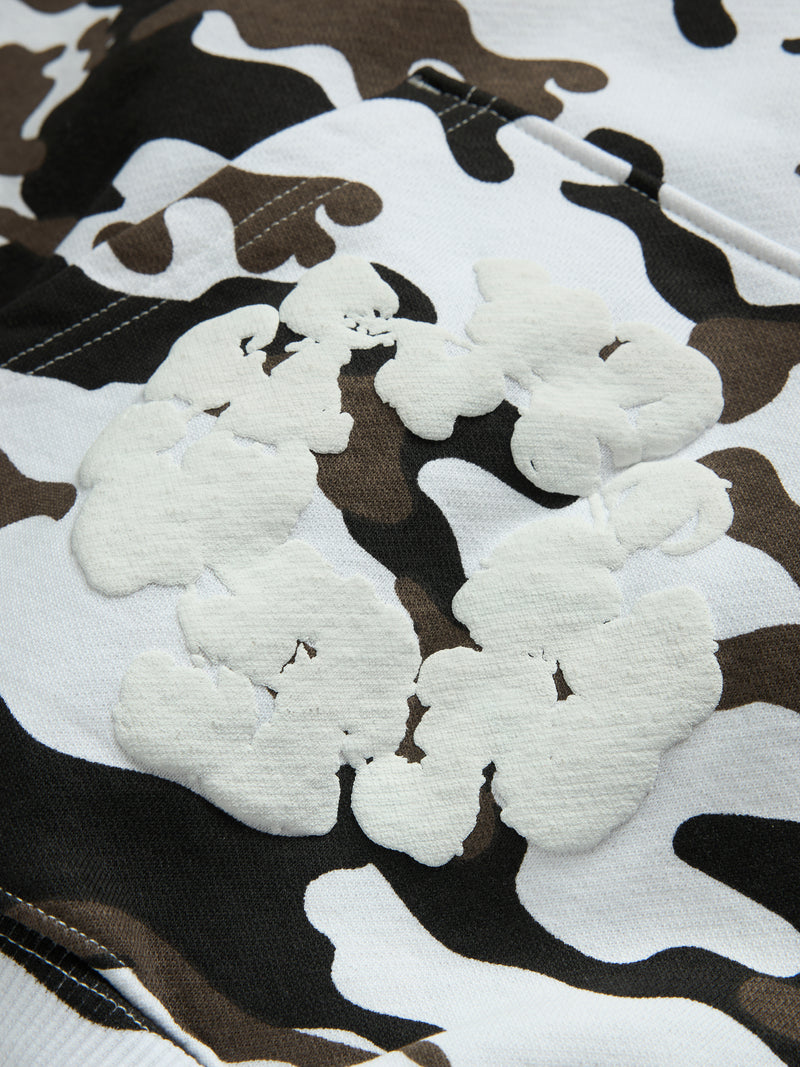 Cotton Wreath Hoodie Snow Camo