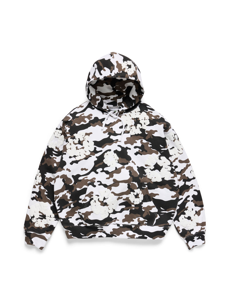 Cotton Wreath Hoodie Snow Camo
