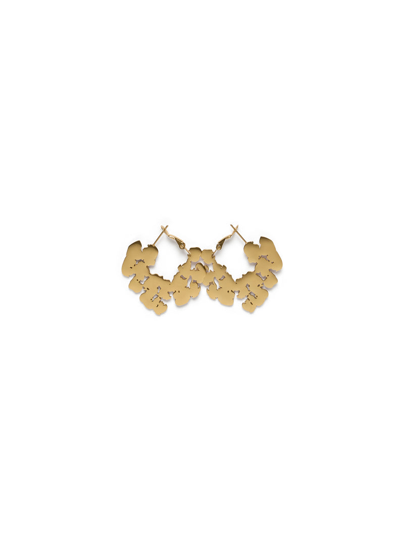 Cotton Wreath Door Knocker Earrings Small