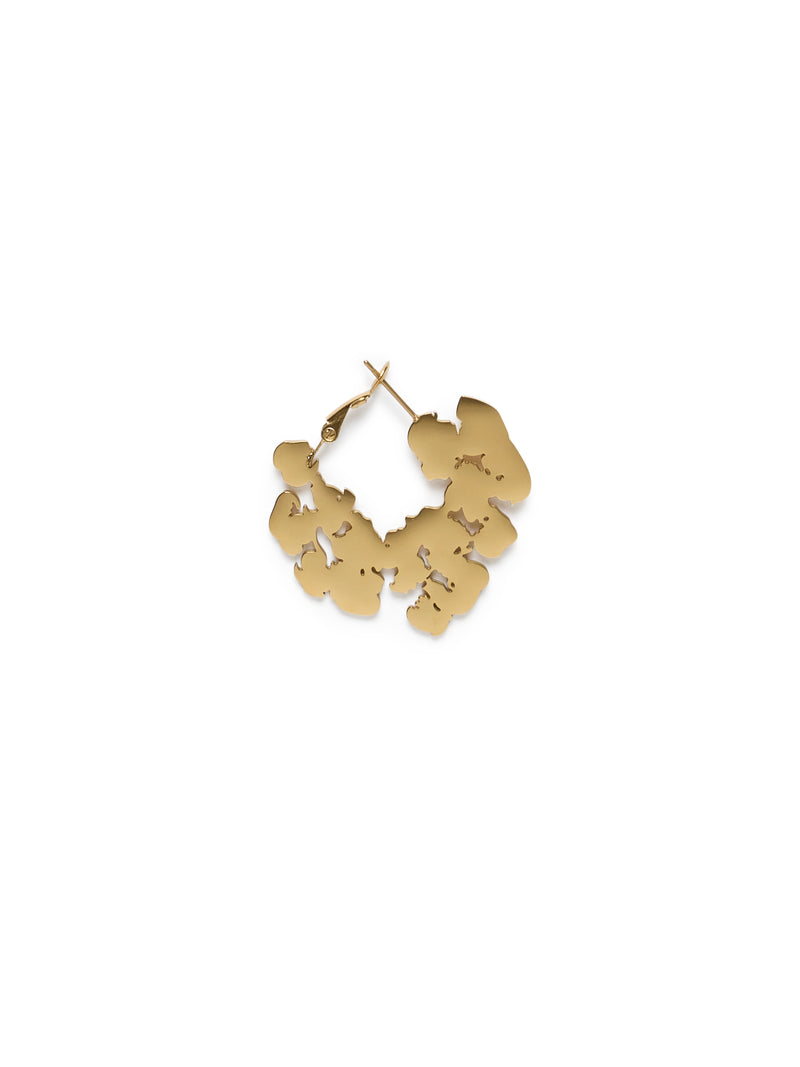 Cotton Wreath Door Knocker Earrings Small