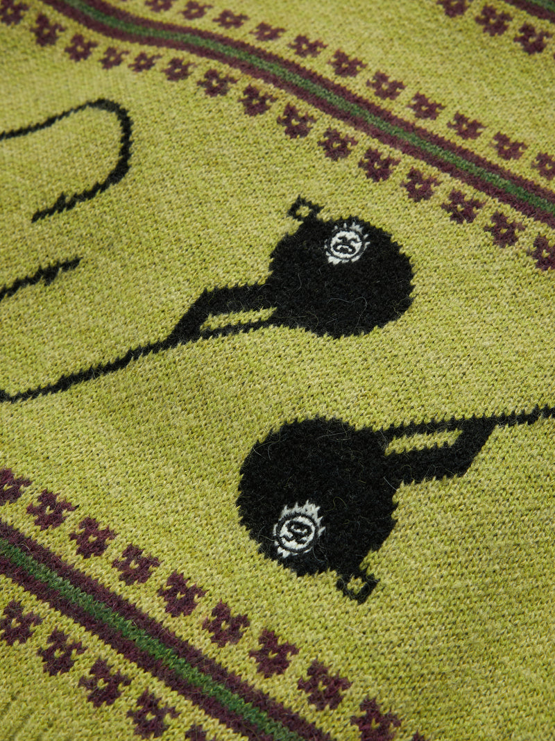 Stüssy Tears 8-Ball Lure Knit Sweater