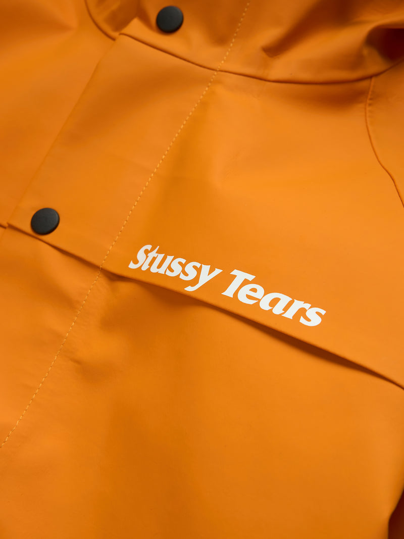 Stüssy Tears Fishing Slicker Jacket Orange