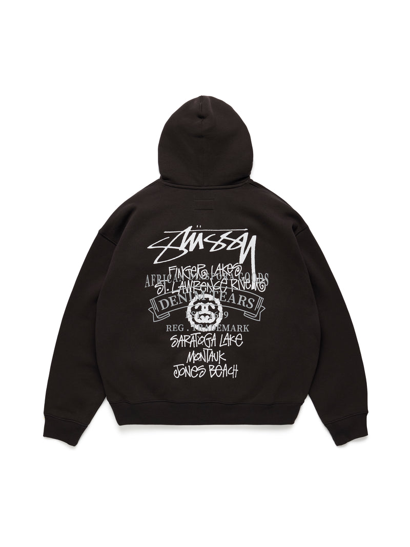 Stüssy Tears New York Fishing Tour Hoodie Black